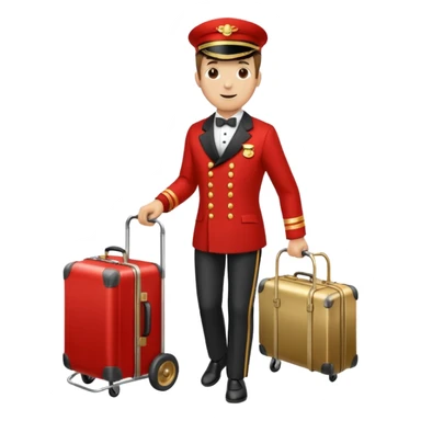 Bellboy trolley sticker