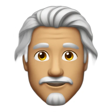 Homme musclé au cheveux long sticker