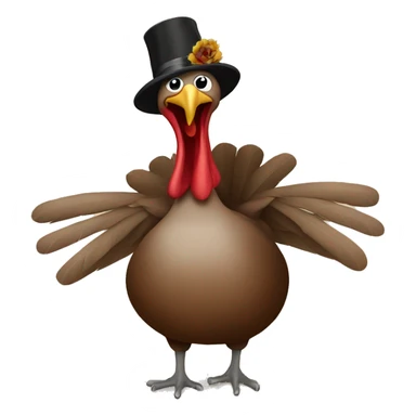 Turkey dancing sticker