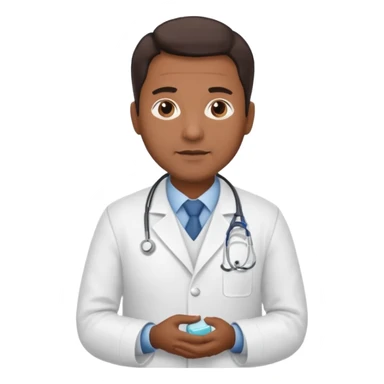 male obstetrician middle age darker skin sticker