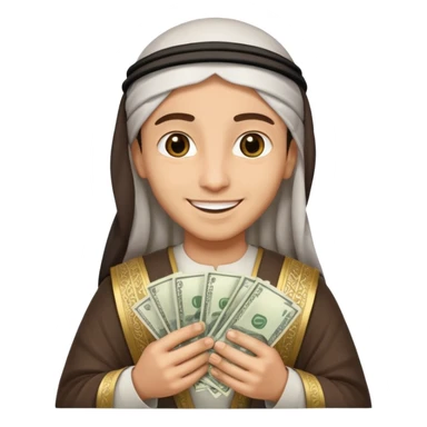 Un árabe con mucha plata  sticker