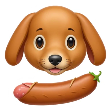 Necesito un emoji de un perro salchicha gordito sticker