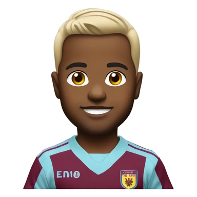 Aston Villa white baby sticker