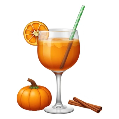 Pumpkin spice cocktail sticker