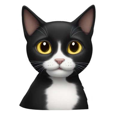 🐱 as a black cat sticker