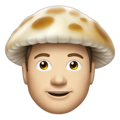 Elon Musk version mushroom sticker