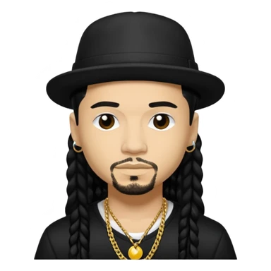 Bizzy Bone with black hair sticker