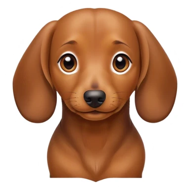 Cute daschund sticker