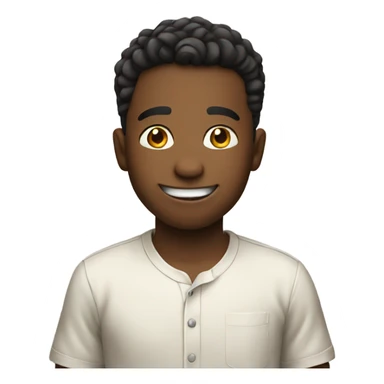 smiling boy in shirt meme happy birthday sticker