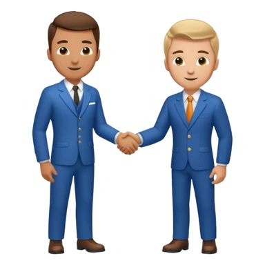 Mechanic and gentleman shaking hands sticker