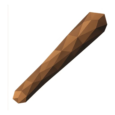 low-poly polygonal stick sticker