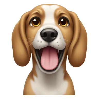 dog gazing at the viewer sticker