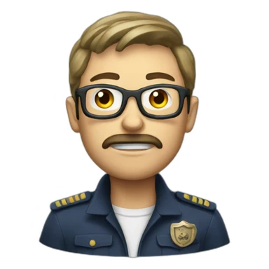 a contemporary french danger sticker