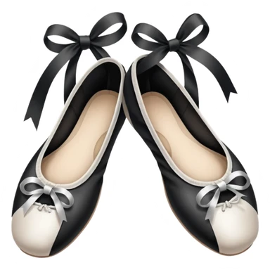 Ballet shoes black and white  sticker
