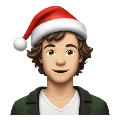 Harry Styles with santa hat sticker