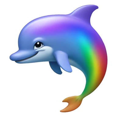 delphin rainbow sticker