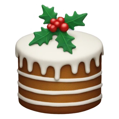 Christmas cake sticker