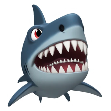 Shark eat Godzilla  sticker