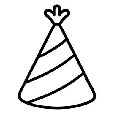 party hat sticker