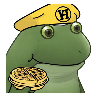 Waffle House hat sticker