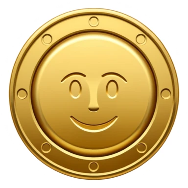 Fais une pièce d'or détailée avec l'inscription F, Fcoins sticker