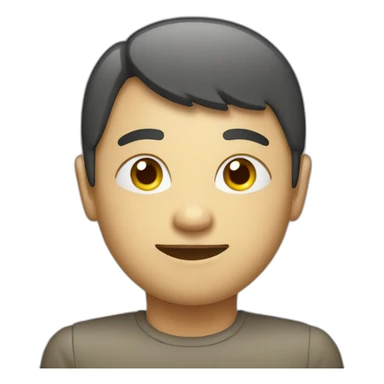 AI personality round shape sticker