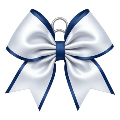 navy cheerleading bow sticker