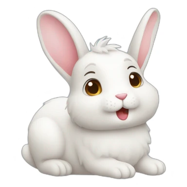 rabbit in love sticker