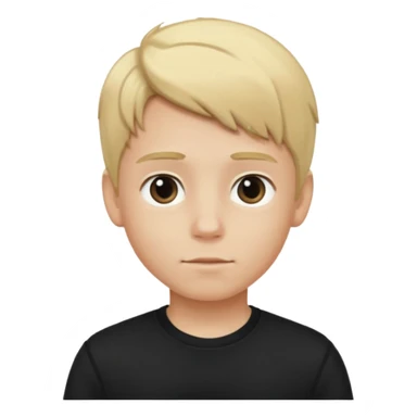 hockey player boy blonde hair black clothing sticker