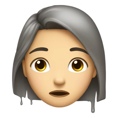 Sobbing girl sticker