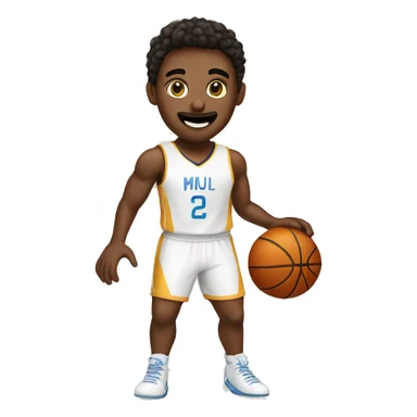 Me playing basket sticker