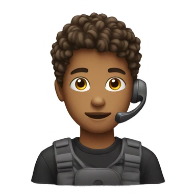 teen on phone sticker