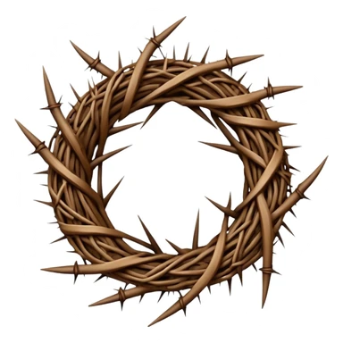 Crown of thorns sticker