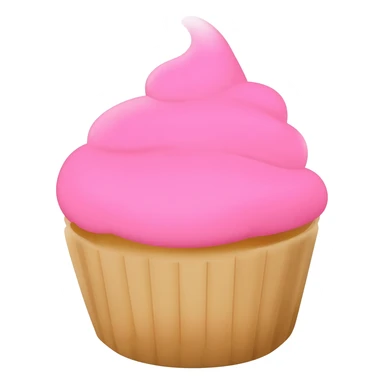 Cupcake with pink icing sticker