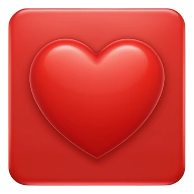 Red heart R logo sticker