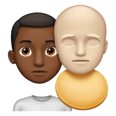 Black baken skinny man sticker