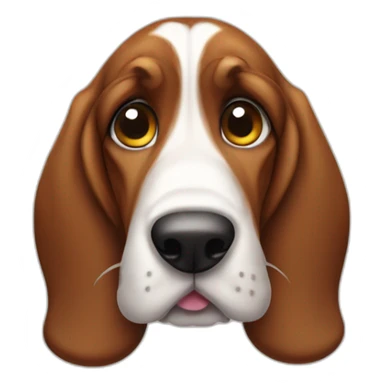 Cute little Basset Hound sticker