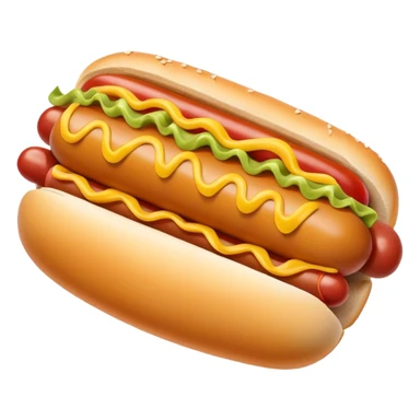 Laughing hotdog sticker