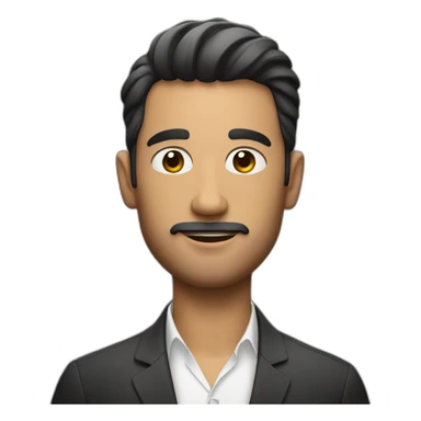 Man with perfume sticker