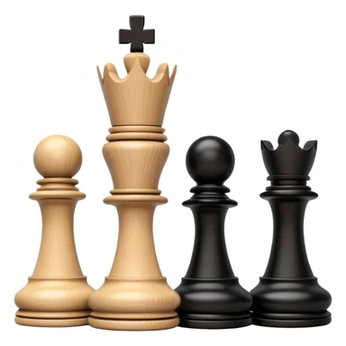 chess white and black sticker