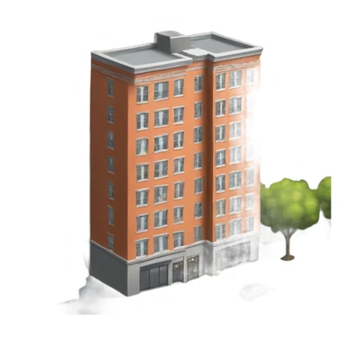 New York City apartment building sticker