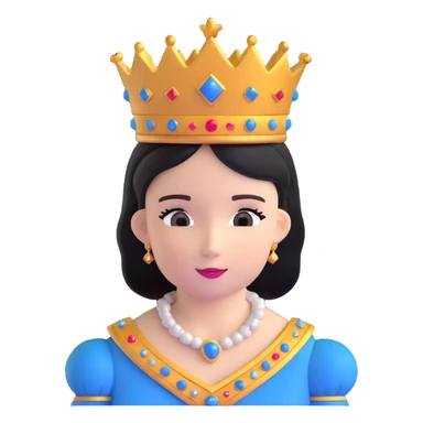 royal princess with crown sticker