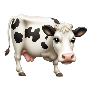 Cow being stealthy sticker