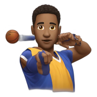 3-points shooting sticker