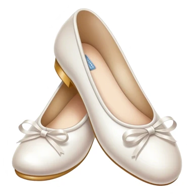 white ballerina shoe sticker