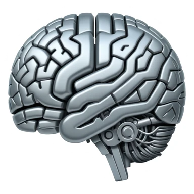 iron machine brain sticker