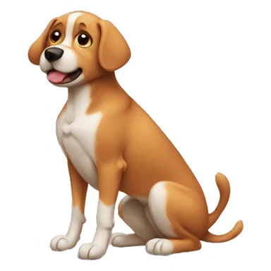 the dog is itching sticker