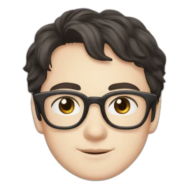 Skandar Keynes glasses  sticker