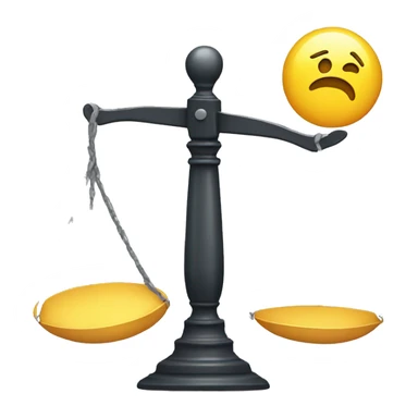 scale leaning more on one side  sticker