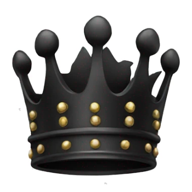 Black crown (only the crown) sticker